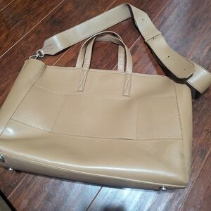 CALPAK HAVEN LAPTOP TOTE BAG in birch